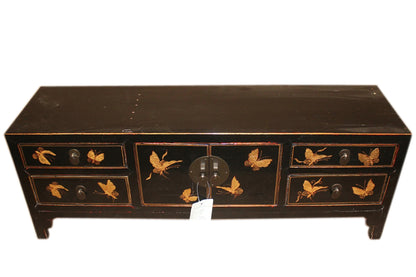 China Lowboard Anrichte schwarz ideal für Flachbildschirm