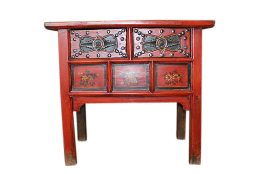 China 1910 klassisch geformte Kommode Anrichte feine Bemalung