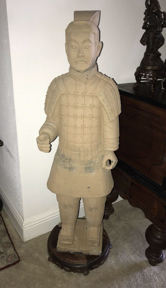 Terracotta Soldat Statue 100cm hoch.Luxury Park