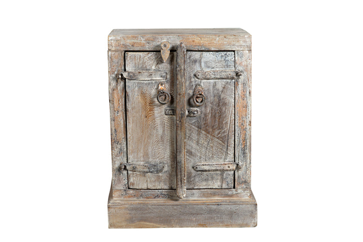 Nachttisch Doppeltür Holz Indien 1935 Luxury Park