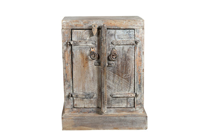 Nachttisch Doppeltür Holz Indien 1935 Luxury Park