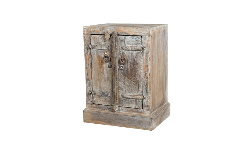 Nachttisch Doppeltür Holz Indien 1935 Luxury Park