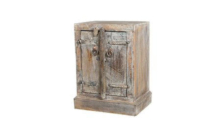 Nachttisch Doppeltür Holz Indien 1935 Luxury Park