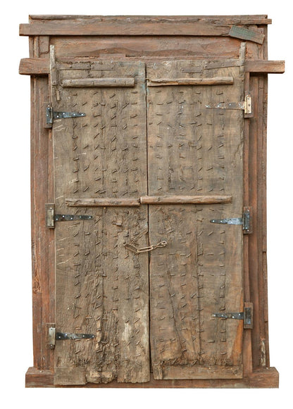 Indien 1910 breite Tür Tor massiver Rahmen zauberhaft gestaltet von Luxury Park