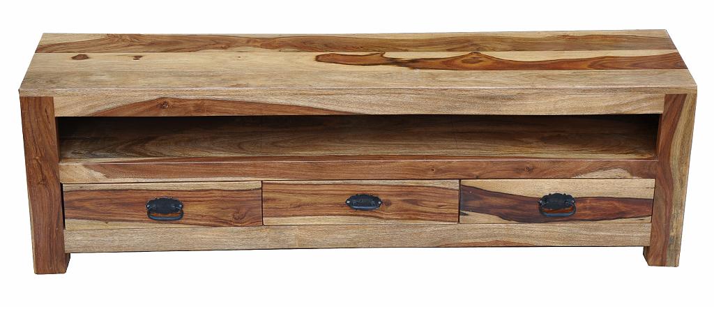 TV Lowboard Tibet aus massiver Pinie rosa 