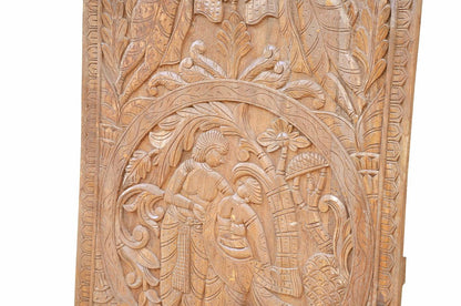 Luxury-Park Hohes Hölzernes Wandbild – Einzigartige Schnitzerei, Exklusive Wanddekoration