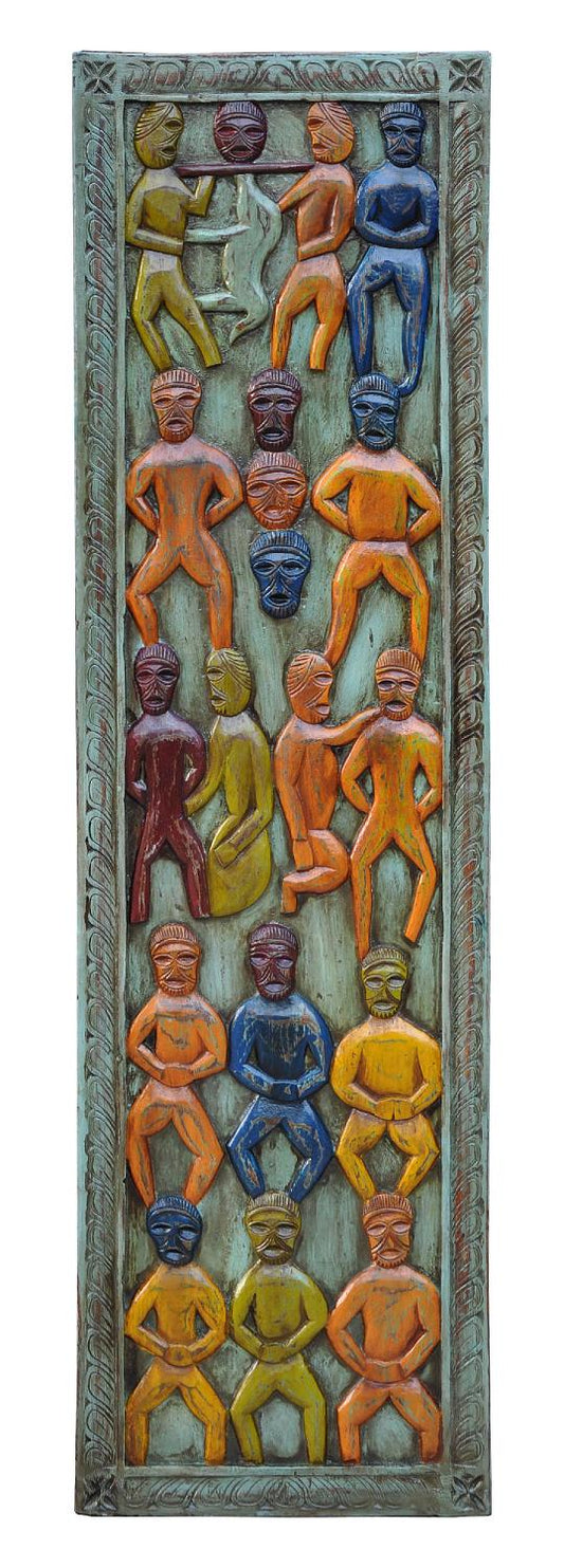 Indien schlankes buntes Wandbild Dekortafel ethno style colour bei Luxury Park