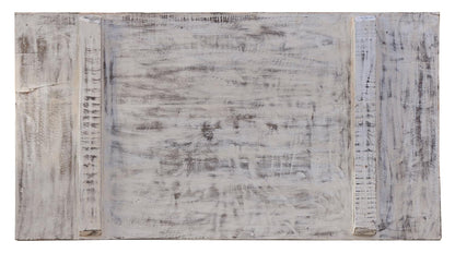 Indien großes altes Kopfteil Bett Wandbild Palastszenen 