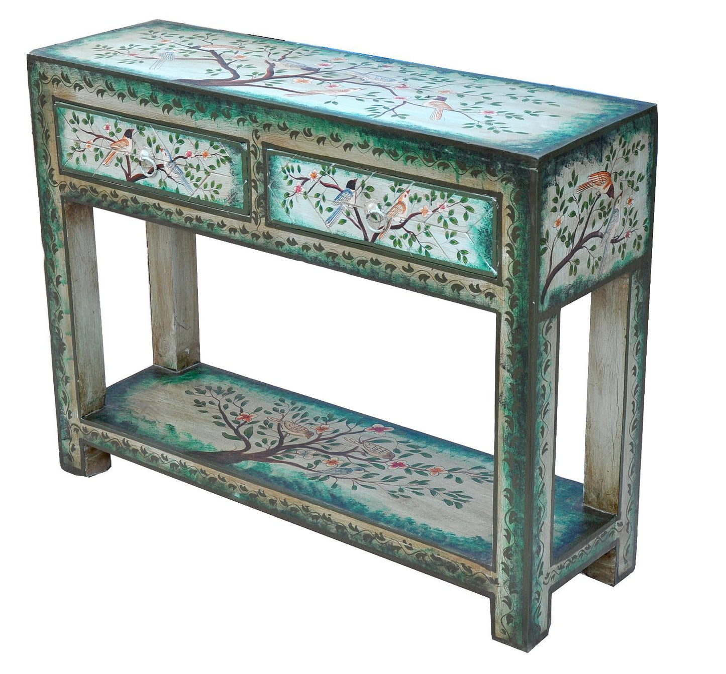 India blaugraue kleine Anrichte Kommode shabby chic by Luxury-Park