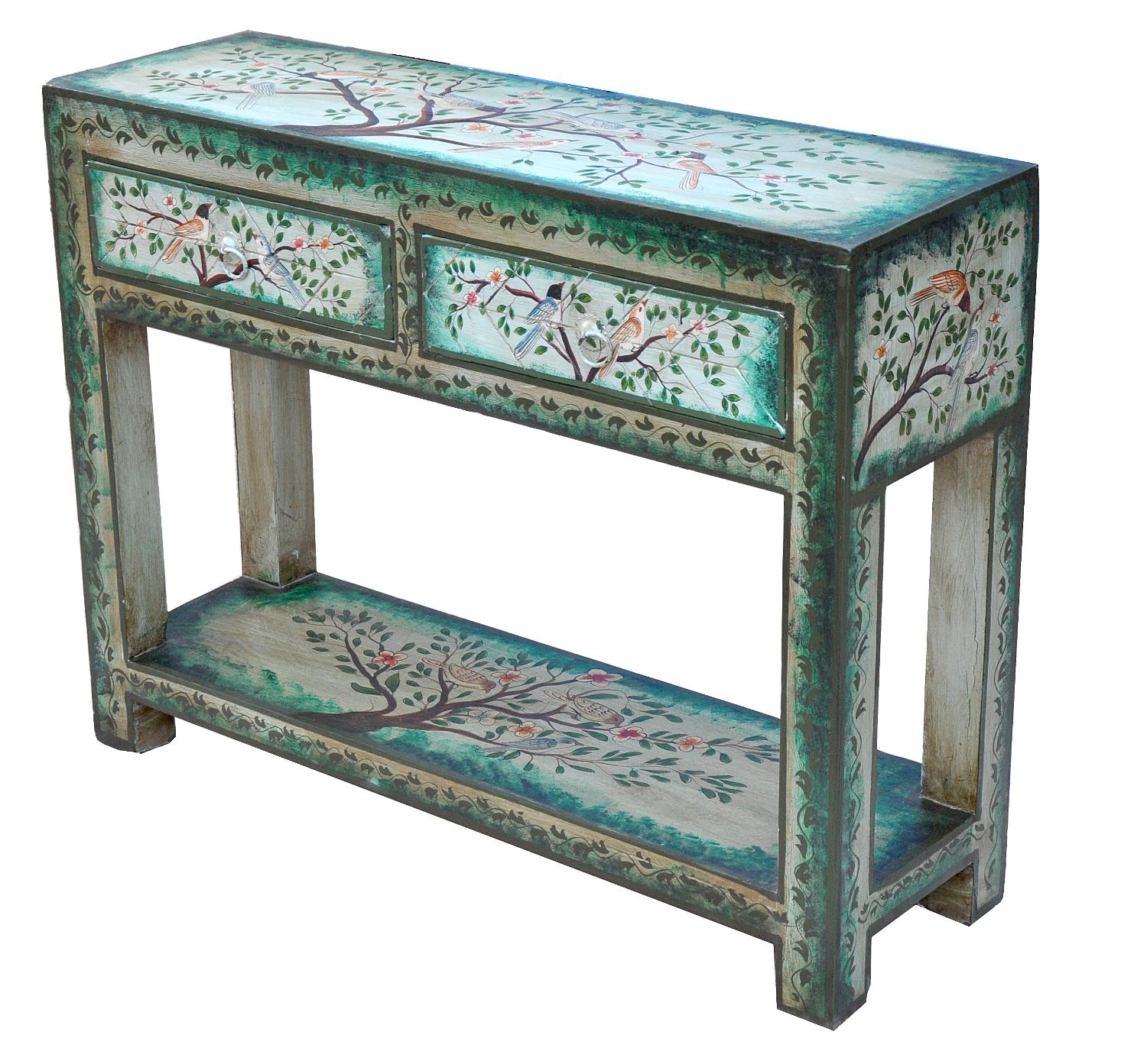 India blaugraue kleine Anrichte Kommode shabby chic by Luxury-Park