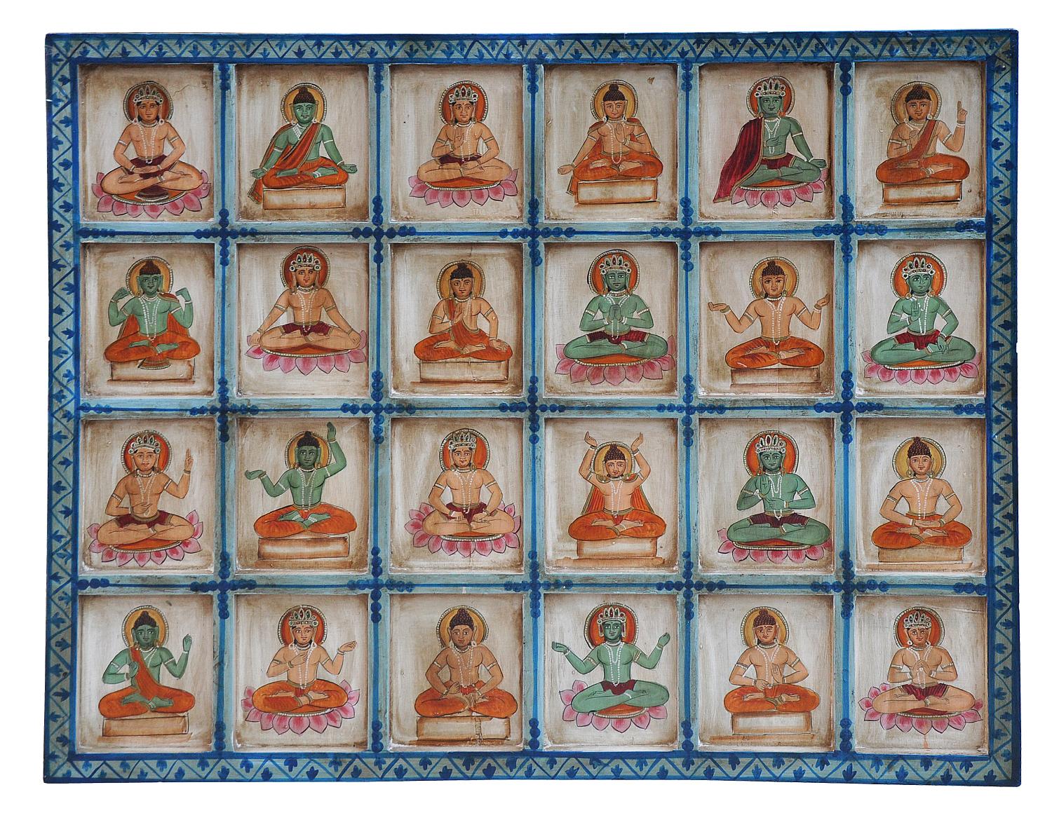 Indien feines Wandbild Querformat mit traditionellen religiösen Motiven