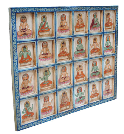 Indien feines Wandbild Querformat mit traditionellen religiösen Motiven