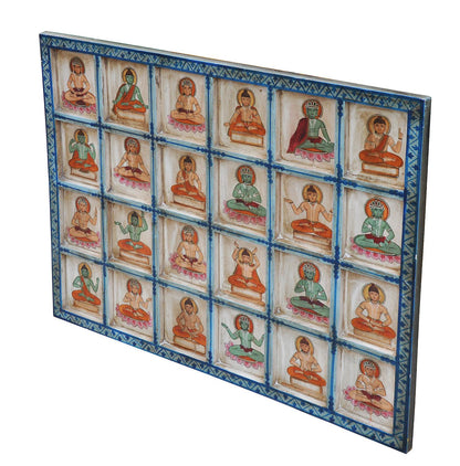 Indien feines Wandbild Querformat mit traditionellen religiösen Motiven