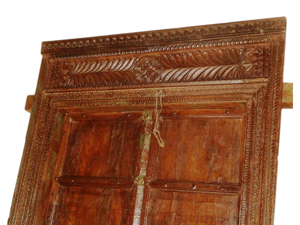 Honig Dunkel farbene Tür antik ca. 120J aus Indien/Rajasthan.Luxury Park