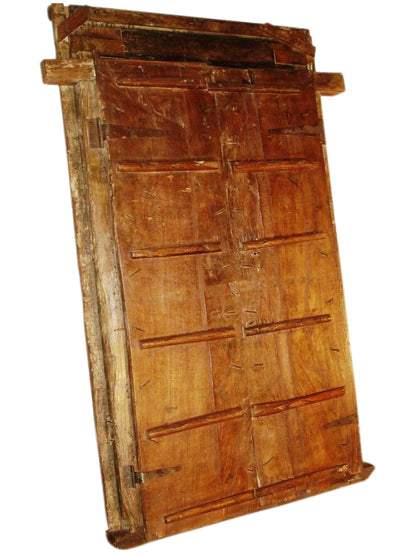 Honig Dunkel farbene Tür antik ca. 120J aus Indien/Rajasthan.Luxury Park