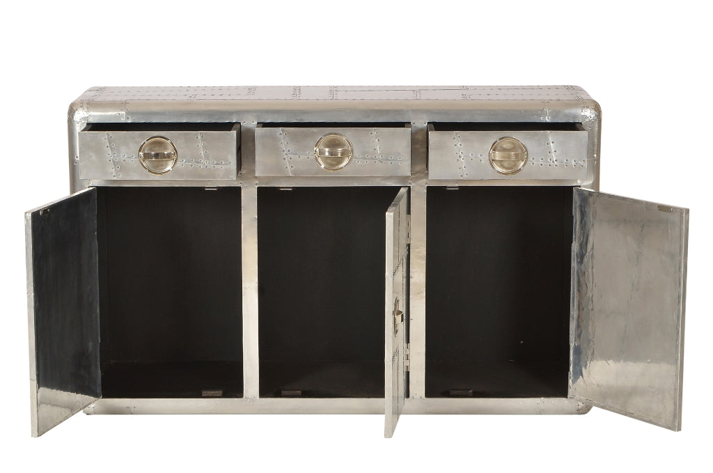 airrange Sideboard Schübe & Türen Aluminium airplane recycling