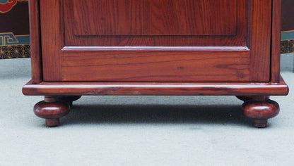 China hohe Kommode Schubladenturm Schuhschrank massive Pinie rotbraun