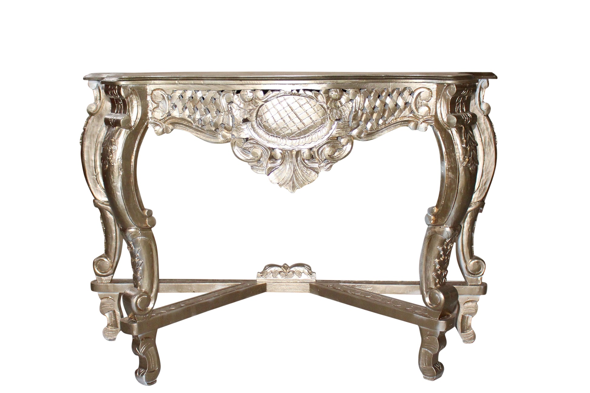 Tisch Massivholz Barock Stil Gold Möbel