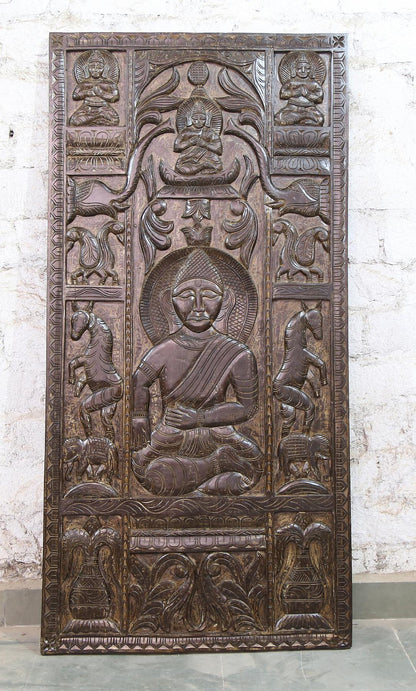 Wandpanel Tür Schiebetür Hand geschnitzt Tür Echholz