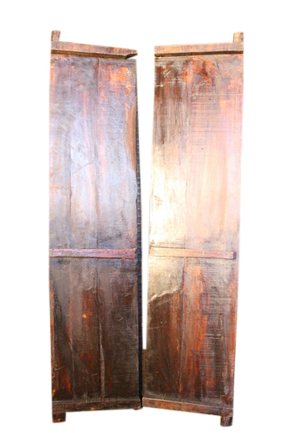 Aufwendig gearbeitete Kamasutra Tür aus Palisander