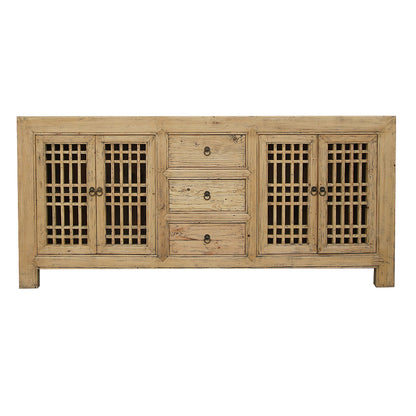 Chinesisches Echtholzsideboard mit Schubladen und Einsätzen