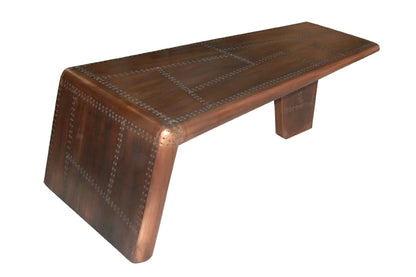 Cochtisch in antikem Kupfer Finish aircraft .Luxury Park