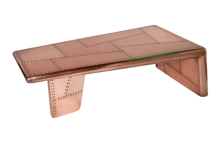 Möbel aus poliertem Kupfer Coffeeetable Cochtisch aircraft 