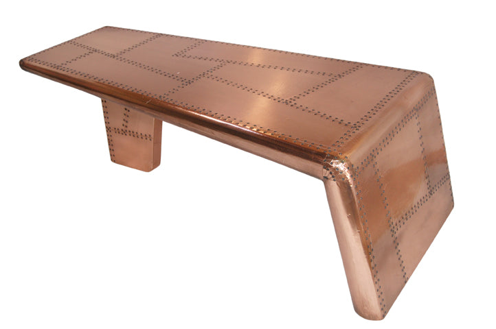 Möbel aus poliertem Kupfer Coffeeetable Cochtisch aircraft 