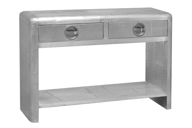 Konsole Sideboard aircraft möbel Aluminium Flugzeug recycling
