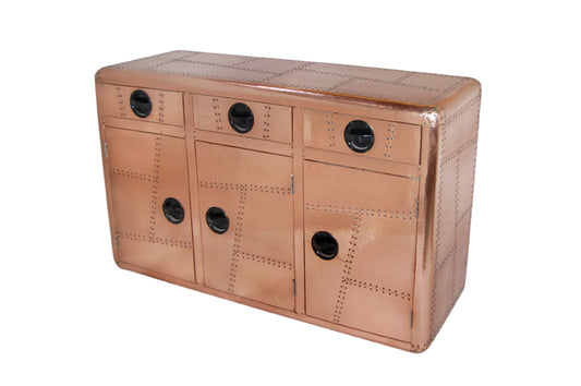 High copper finish Sideboard aus Aluminium edle Kupferoberfläche ein Einzelstück