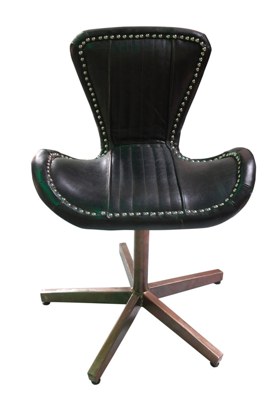 NEU aircraft möbel Kupfer Leder revolving chair Drehstuhl
