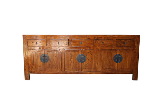 China Sideboard Shabby Chic Massivholz Ulme Naturholz 