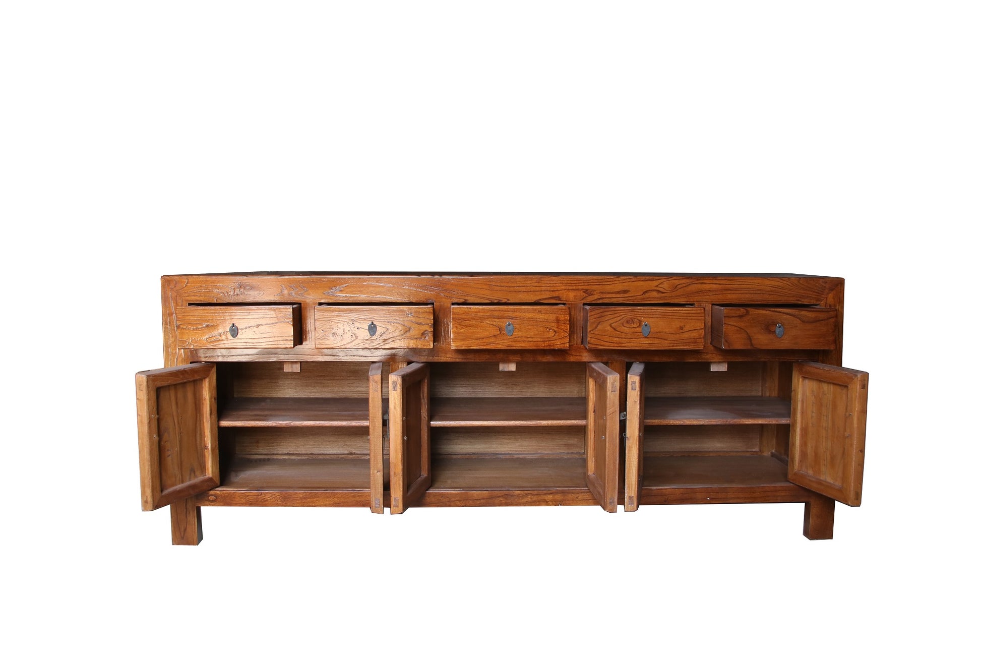 China Sideboard Shabby Chic Massivholz Ulme Naturholz 