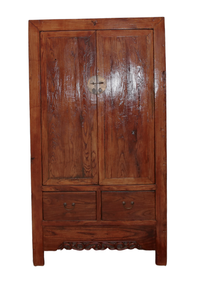 China Schrank Naturholz massiv honig