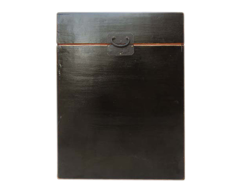 China Shanxi  kleine Box Nachtschrank schwarz Pinienholz 