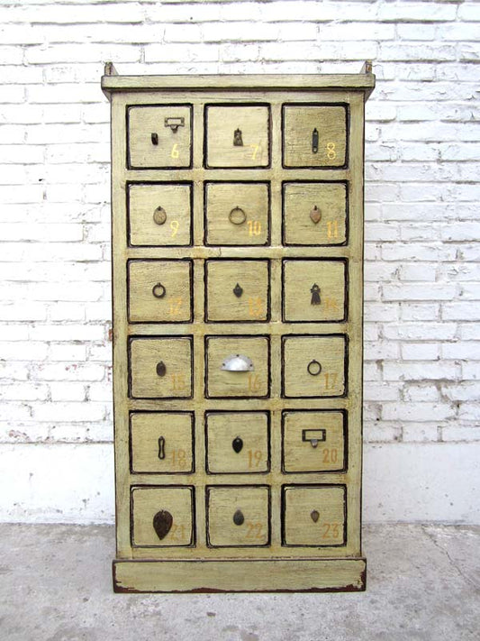China kleiner Apothekerschrank Schubladenturm Sammlerschrank 18 Schübe Luxury-Park