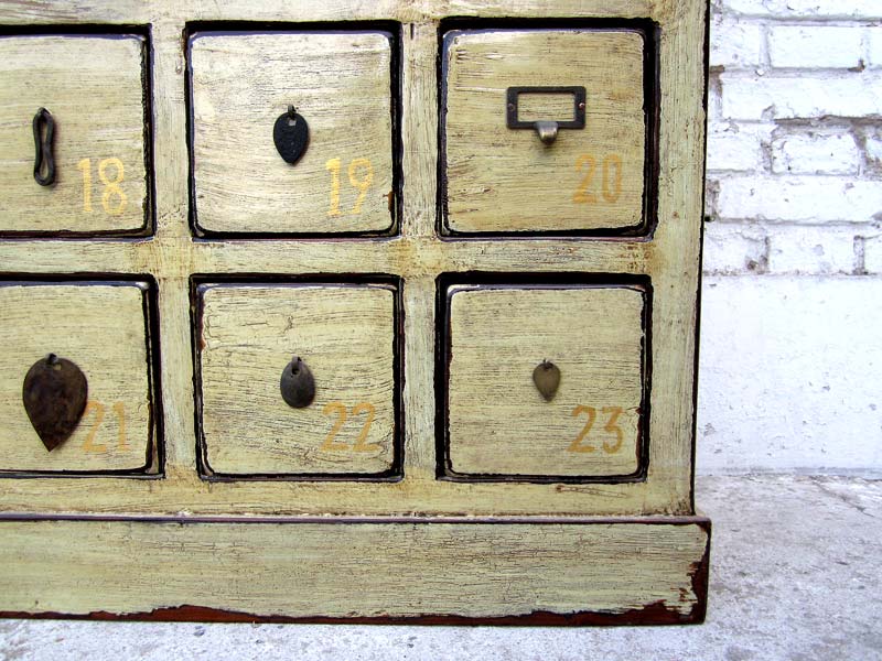 China kleiner Apothekerschrank Schubladenturm Sammlerschrank 18 Schübe Luxury-Park