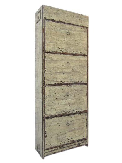 China großer Schuhschrank weiß in shabby chic Optik 