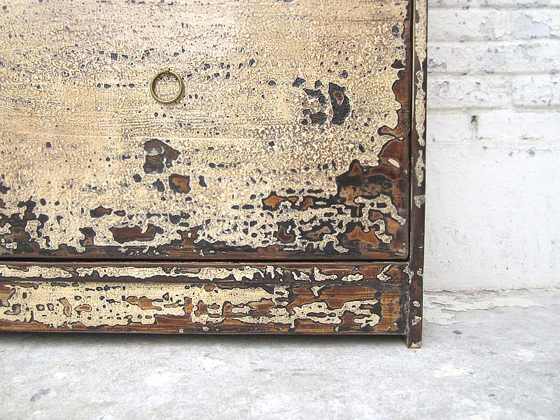 China großer Schuhschrank altweiß lackiert shabby chic Optik 4 große Fächer unser Bestseller von Luxury-Park