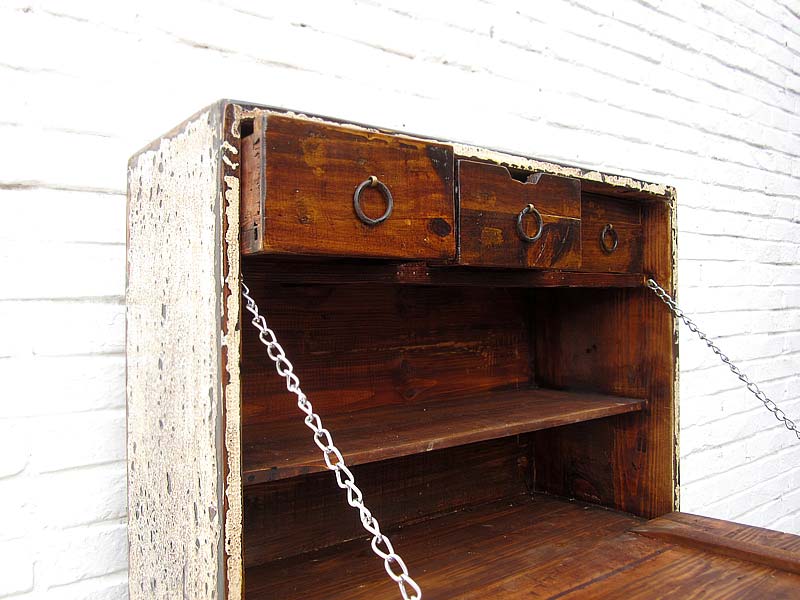 China großer Schuhschrank altweiß lackiert shabby chic Optik 4 große Fächer unser Bestseller von Luxury-Park