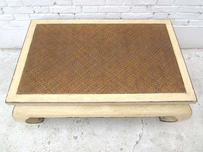 China flacher Tisch Antikweiß used optik Pinie Vollholz