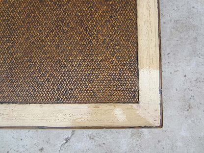 China flacher Tisch Antikweiß used optik Pinie Vollholz