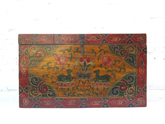 China Tibet Box Truhe antik klassische bunte Bemalung