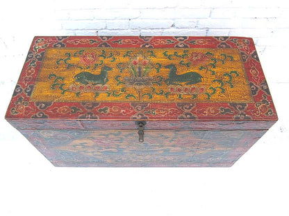 China Tibet Box Truhe antik klassische bunte Bemalung