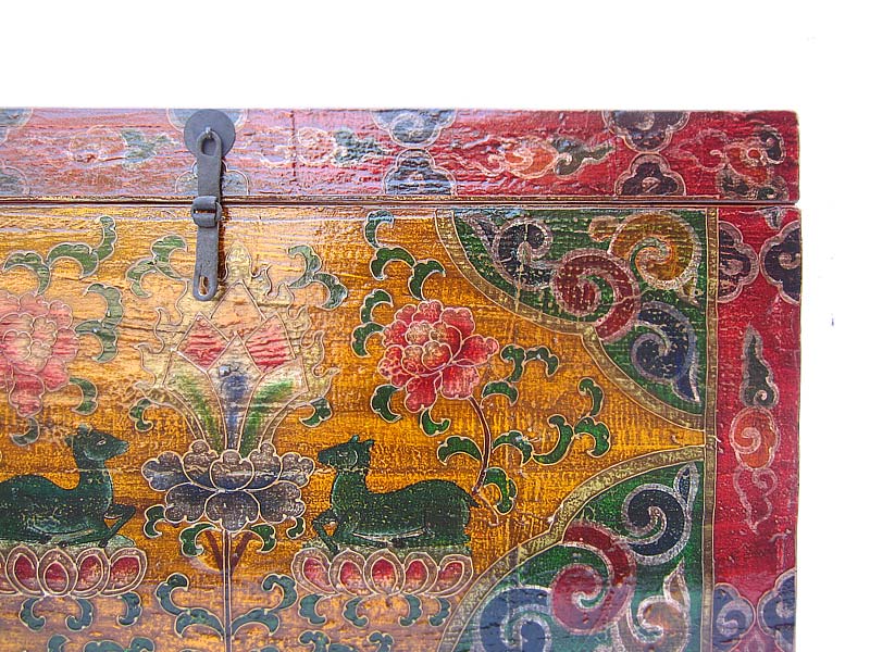 China Tibet Box Truhe antik klassische bunte Bemalung