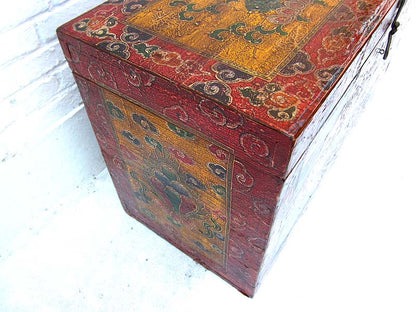 China Tibet Box Truhe antik klassische bunte Bemalung