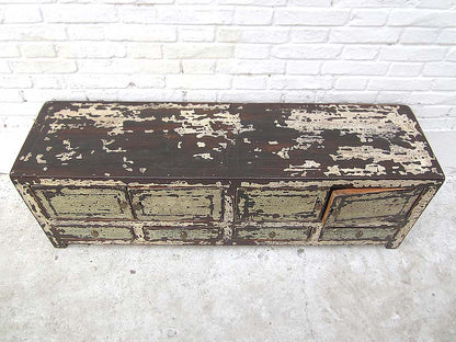 China Shabby chic Lowboard flache Anrichte für TV Flachbildschirm vier Türen und Schübe Pinie Luxury-Park