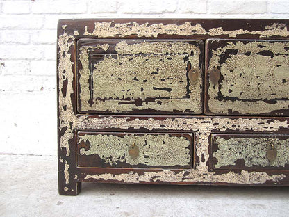 China Shabby chic Lowboard flache Anrichte für TV Flachbildschirm vier Türen und Schübe Pinie Luxury-Park