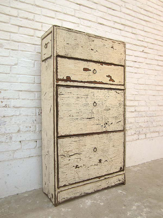 China Flurkommode Schuhschrank Schubladen shabby chic altweiße Pinie