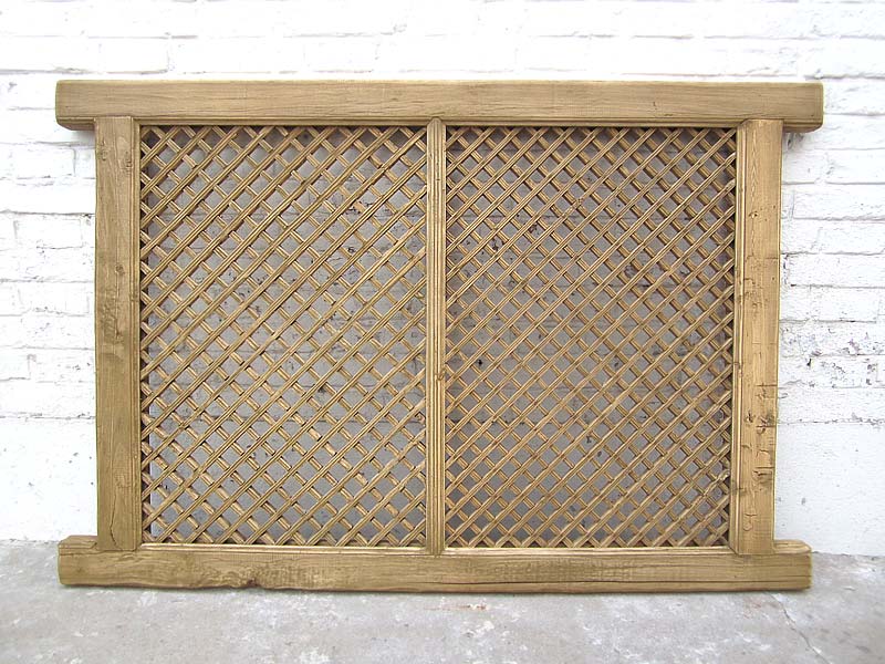 China Ziergitter 135x90cm Antik Shanxi 1815 Jahre Pinie Naturholz
